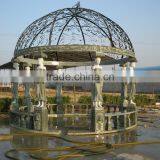 Outdoor Garden Decoration Lady Stone Carving Marble Gazebo With Column thumbnail-1