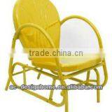 SUNSHINE YELLOW RETRO METAL TULIP SINGLE GLIDER thumbnail-1
