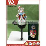 Wholesale Decoration Snowman Solar Stake Light Resin Christmas Ornaments Wholesale thumbnail-2