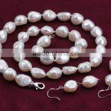 6-7 mm Baroque Freshwater Pearl Earring and Necklace Sets thumbnail-4