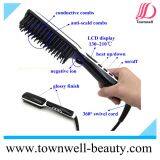 Hair Straightening Brush Straightener Brush With Ion Generator thumbnail-2