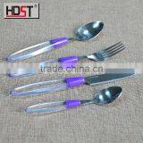 Promotional Hot Selling Vibrant Color Plastic Handle Low Price Flatware for Dinner thumbnail-3