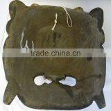 Hand Crafted Wooden Mask of Bhairab Mahakal Wall Hanging Made In Nepal thumbnail-3