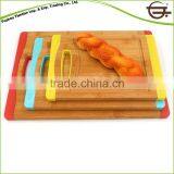 Organic 3 Pc's Colorful Fruit Vegetable Bamboo Wood Chopping Boards thumbnail-2