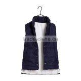 Factory Women Fashion Comfortable Winter Spring Sleeveless Asymmetrical Front Short Back Long Blue Jacket thumbnail-2