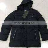 Winter Men Black Padded Jacket Long Coat Stocklots thumbnail-1