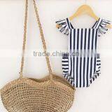 High Quality Low Price Newborn Baby Summer Clothes Toddler Girls Cotton Chevron Design Rompers thumbnail-3