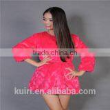 2016 Women Coat Long Faux Rabbit Fur Coat Price Factory Direct thumbnail-4