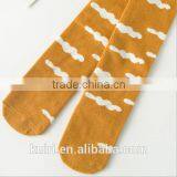 Cartoon Cat Desgin Lovely Kids Girl White Cotton Long Socks thumbnail-3