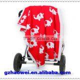 Lovely Animal Printed Knit Baby Blanket
