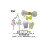(Q144) 600G GIRL / SHOES / NOTES / BOW SERIES BEADS thumbnail-1