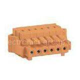 6P 7mm Pitch 24 - 14 AWG Male MCS Connector With Spring-cage Clamp