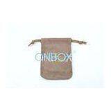 Small Velvet Drawstring Jewelry Pouch / Gift Fabric Drawstring Bags for Pendants thumbnail-1