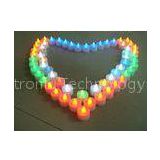 Customized ABS plastic flickering LED candles of flashing seven colors