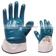 Anti Oil Yellow Nitrile Half Coated Gloves For Car Repair thumbnail-5