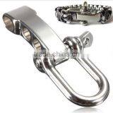 Adjustable U Stainless Steel Paracord Bracelet Buckles Shackles D Bow Rigging