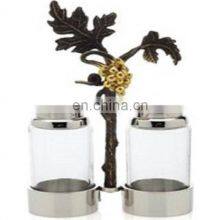 УНИКАЛЬНЫЙ ДИЗАЙН СОЛЬ И ПЕРЕЦ С ЛАТУННЫМ КРЫШКОЙ