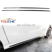W176 side skirts Carbon fiber side skirts decorative extension for Mercedes A class W176  AMG line  A45 style 2013-2018