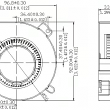 9CM 9733 97*94*33 DC 12V Centrifugal Computer Cpu Cooling Fans Air Blowers thumbnail-4