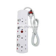 Hot Sell Cheap Price British UK 13A Plug Outlet Extension Socket Customized Wire Length