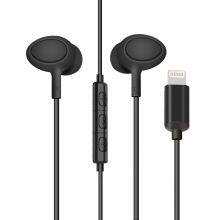 2018 Tangle-free MFi 8 Pin Earbuds Noise-canceling Headphones High Tech Black Earphone for i Phone6 Original thumbnail-2