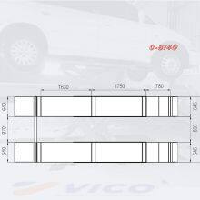On Ground Install Ultra Air Hydraulic Thin Scissor Car Lift Machine on Hot Sale #V-JSDB-C-8140 thumbnail-4