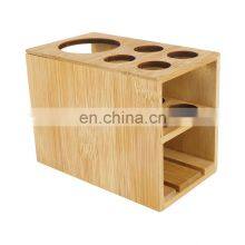 Made of 100% Sustainable Bamboo Naturals Toothbrush Holder Stylish Bathroom Organization Easy to Clean thumbnail-1