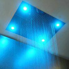 Stainless Steel Shower Set With Rainfall LED Shower Head Handheld Showerhead thumbnail-3