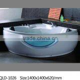 New Design Freestanding ABS Whirlpool Massage Bathtub for Two People thumbnail-1