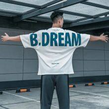 300gsm Blank Customize Logo Men Printing T Shirt Printing Plain Oversized Tshirt Wholesale For Men thumbnail-2