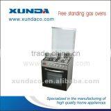 Free standing gas oven with 4 gas burner