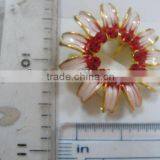 RED/CLEAR/PINK/BLUE/PURPLE/YELLOW/GREEN COLOR RHINESTONE METAL BROOCH PIN