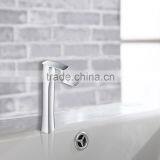 Solid Brass Chrome Plated Modern Long Neck Basin Tap thumbnail-5
