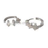 Earring, Fashion Gold Jewelry Square Crystal Zircon Setting Post Brass Earring, Earring Jewelry Wholesale P9581 thumbnail-4