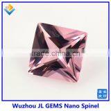 Loose Synthetic Square Pink Nano Spinel Gemstone thumbnail-5