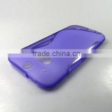 New Clear S-line TPU Silicone Gel Cover Case for HTC One M8 thumbnail-1