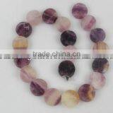 Natural Color Fluorite Rough Coins Beads thumbnail-1