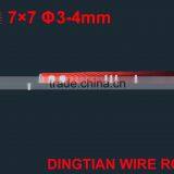 Vinyl Coated Galvanized Wire Rope 7*7