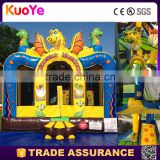 2016 new design inflatable hotsale dinosaur bouncy castle