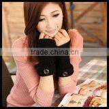 Button Warmers Gloves - Womens Fingerless Gloves - Wrist Warmers - Texting Gloves 7 Colors at Stock thumbnail-6