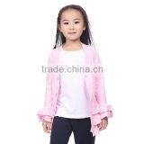2015 Baby Girls Pink Ruffled Cardigan,persnickety Outfit thumbnail-1