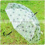 21" Purple J Handle Logo Printed Straight Poe Umbrella