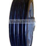 5 Inch Semi-pneumatic Rubber Wheels With Bearing for Hotel Luggage Cart, Baby Carriage, Trolley thumbnail-5