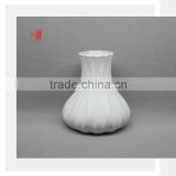 Ceramic Decorative Vase in White Color Matt Finish European Style