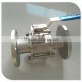 3Piece 1000WOG Threaded Full Port Flanged Ball Valve With Mounting Pad thumbnail-1