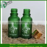 Green boston round design 30ml frosted glass bottle with dropper and logo printing                        
                                                Quality Choice