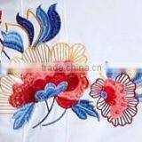 Folk Embroidery Show Thin Asymmetric Hem With Short Sleeves in Summer of Embroidery Tshirts thumbnail-5