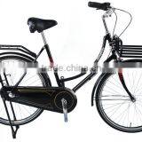 Single Speed Coaster Brake Lady City Bike Dutch City Bicycle With Leather Saddle thumbnail-3
