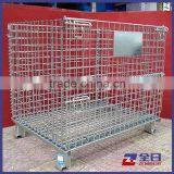 Foldable Warehouse Industrial Storage Heavy Duty Galvanized Wire Cage