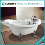 SUNZOOM UPC/cUPC Certified American Standard Freestanding Bathtubs, Single Slipper Tubs, Freestanding Clawfoot thumbnail-1